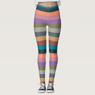 Colour stripes in colourful pastel... leggings