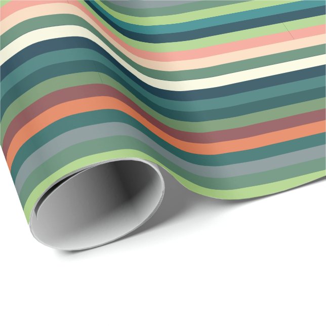 Colour Stripes Wrapping Paper (Roll Corner)