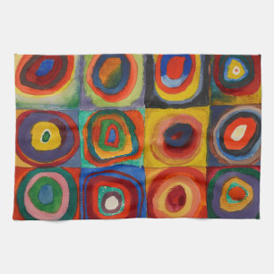 Colour Study, 1913 by Wassily Kandinsky Tea Towel