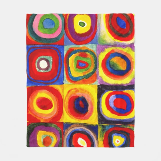 Colour Study by Wassily Kandinsky Fleece Blanket (Front)