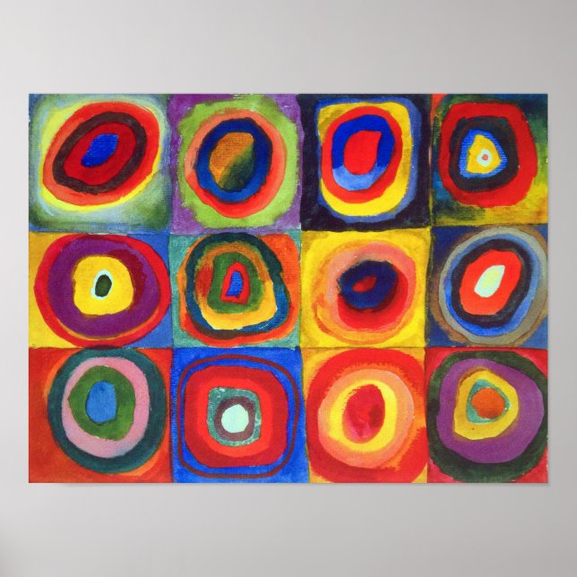Colour Study by Wassily Kandinsky Poster (Front)
