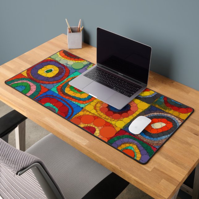 Colour Study, Infinity Dots by Wassily Kandinsky Desk Mat (Office 2)