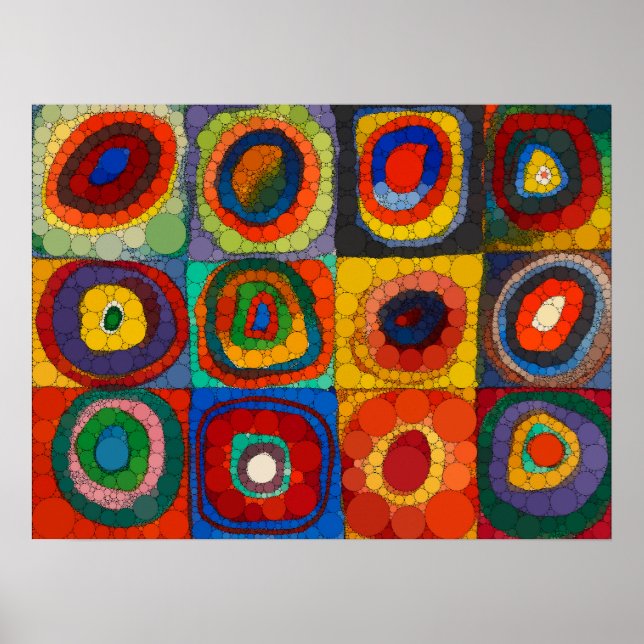 Colour Study, Infinity Dots by Wassily Kandinsky Poster (Front)