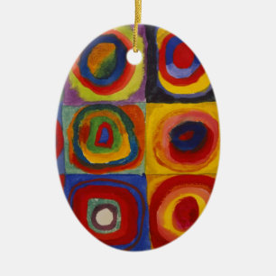 Colour Study of Squares Circles by Kandinsky Ceramic Ornament