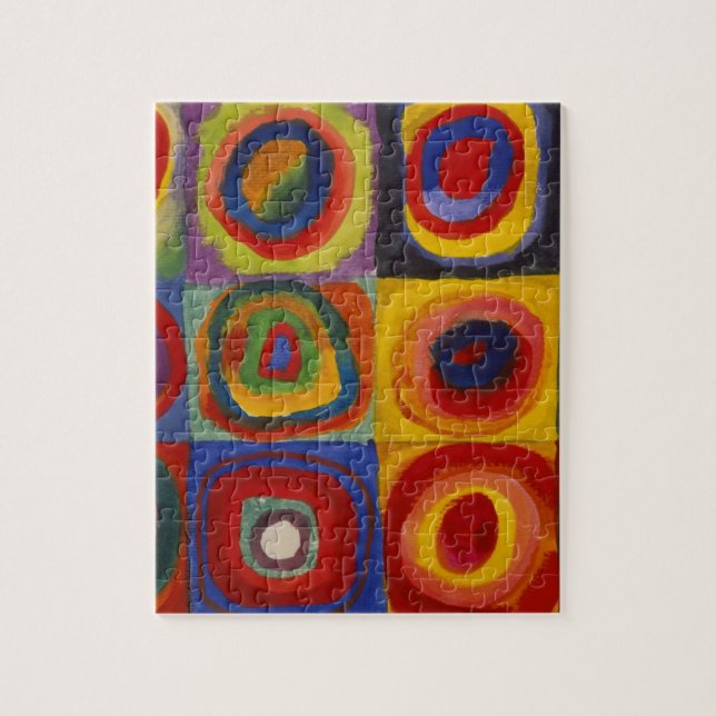Colour Study of Squares Circles by Kandinsky Jigsaw Puzzle (Vertical)