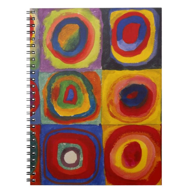 Colour Study of Squares Circles by Kandinsky Notebook (Front)