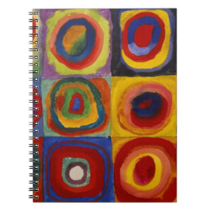 Colour Study of Squares Circles Notebook