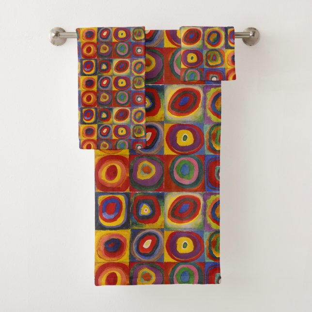 Colour Study - Wassily Kandinsky Bath Towel Set (Insitu)