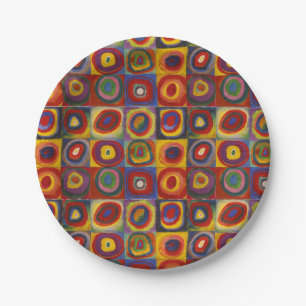 Colour Study - Wassily Kandinsky Paper Plate