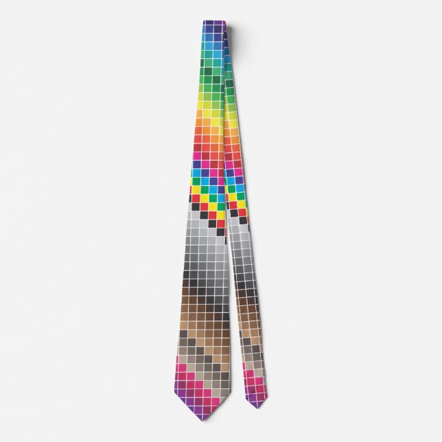 colour swatch rainbow tie (Front)