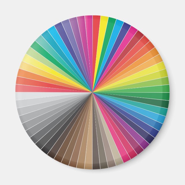 colour swatches circle magnet (Front)