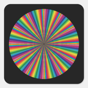 colour swatches diagonal square sticker