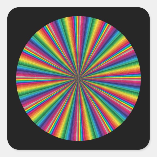 colour swatches diagonal square sticker (Front)