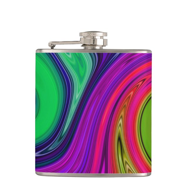 Colour Swirl Flask (Front)