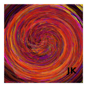 Colour Swirl Poster
