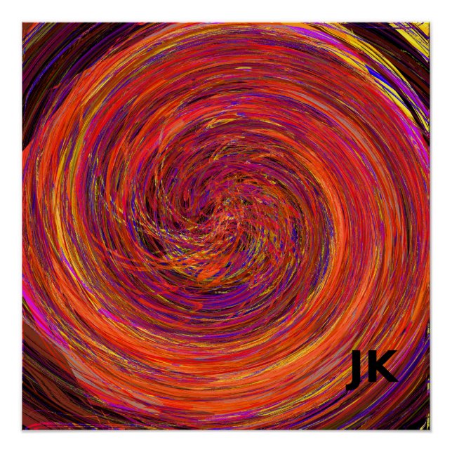 Colour Swirl Poster (Front)