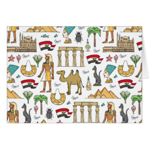 Colour Symbols of Egypt Pattern