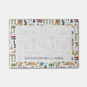 Colour Symbols of Egypt Pattern Post-it Notes