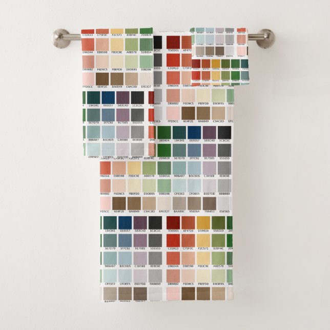Colour Test Bath Towel Set (Insitu)