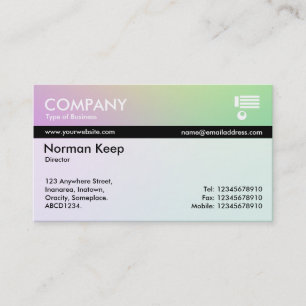 Colour Tex Banded - Soft Gradients Business Card