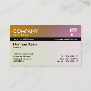 Colour Tex Banded - Soft Gradients Business Card