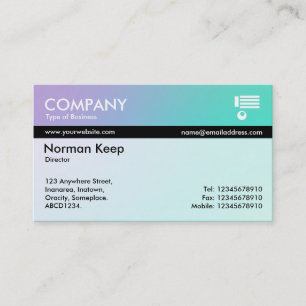 Colour Tex Banded - Soft Gradients Business Card