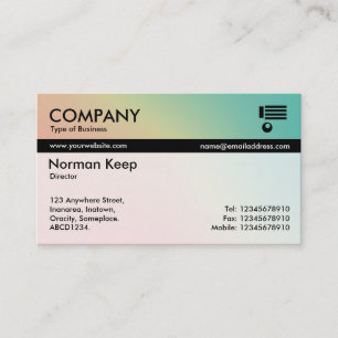 Colour Tex Banded - Soft Gradients Business Card