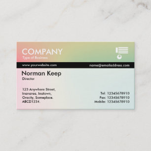 Colour Tex Banded - Soft Gradients Business Card