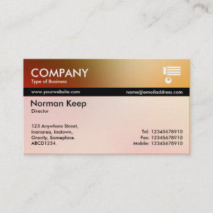 Colour Tex Banded - Soft Gradients Business Card