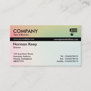 Colour Tex Banded - Soft Gradients Business Card