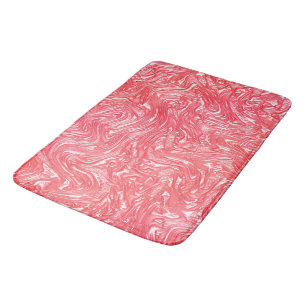 Colour texture "pearly strawberry cream" bath mat