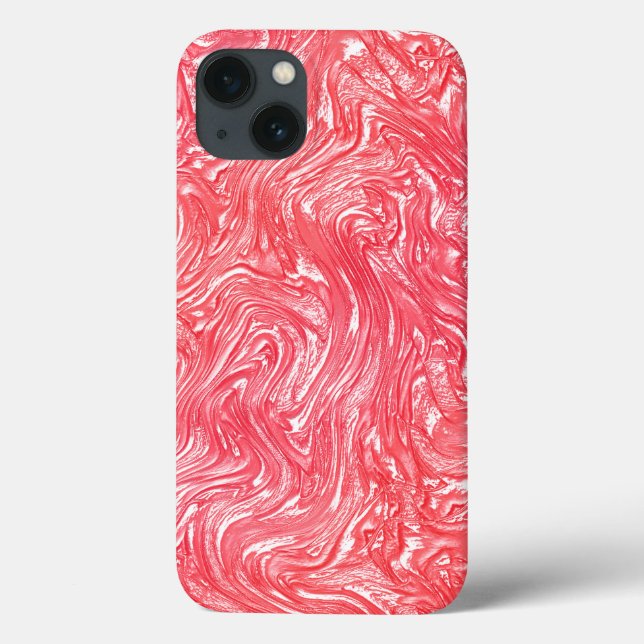 Colour texture "pearly strawberry cream" Case-Mate iPhone case (Back)