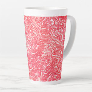 Colour texture "pearly strawberry cream" latte mug