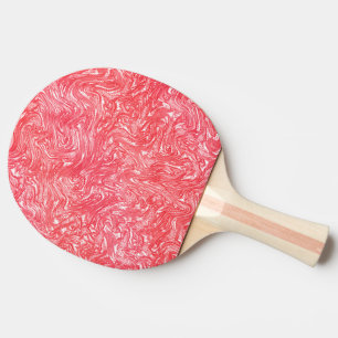 Colour texture "pearly strawberry cream" ping pong paddle