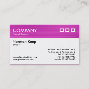 Colour Textured Header - Brushed Magenta Business Card