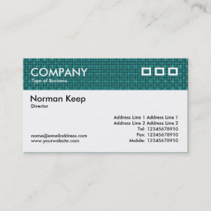 Colour Textured Header - Turquoise Fabric Business Card