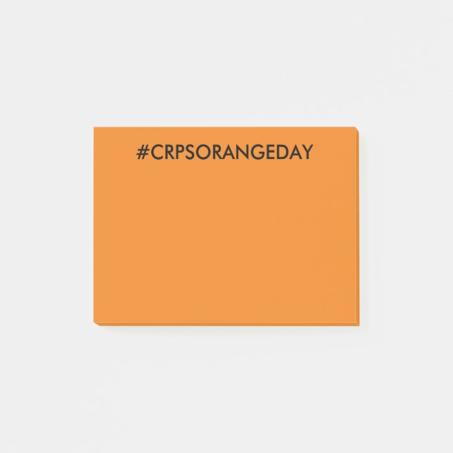 Colour The World Orange™ #CRPSORANGEDAY Post-it Notes (Front)