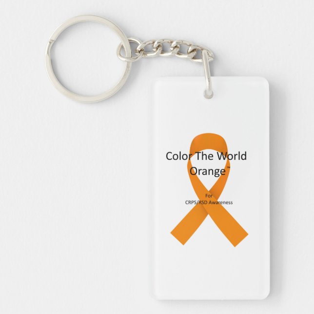 Colour The World Orange™ Keychain (Front)