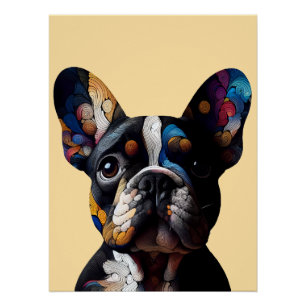 Colour Theory Frenchie Poster