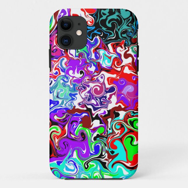  Colour Therapy Fluid Art Swirls   Case-Mate iPhone Case (Back)