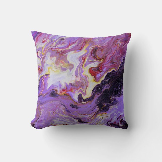 Colour tone acrylic paints, abstract. cushion (Front)