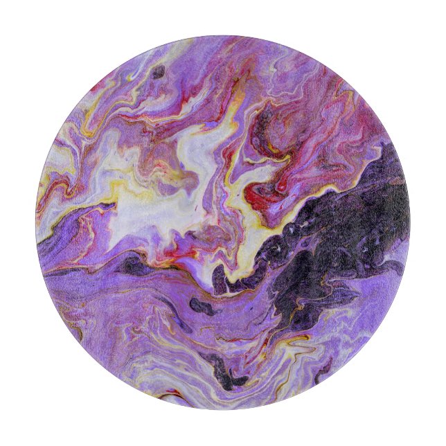 Colour tone acrylic paints, abstract. cutting board (Front)