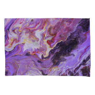 Colour tone acrylic paints, abstract. pillowcase