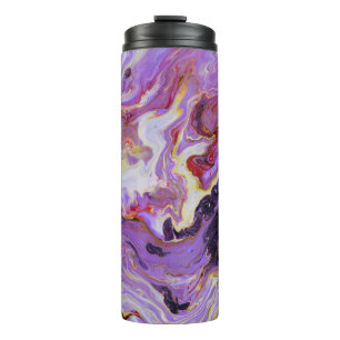 Colour tone acrylic paints, abstract. thermal tumbler