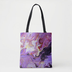 Colour tone acrylic paints, abstract. tote bag