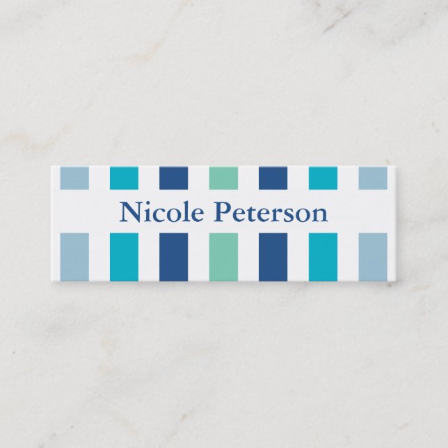 Colour Trend Blue Mummy Calling Card (Front)