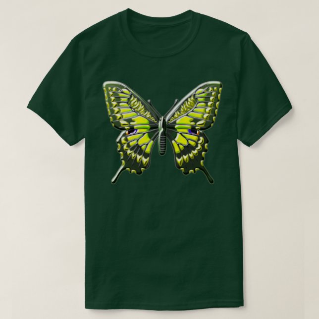 Colour tropical swallowtail butterfly 2 T-Shirt (Design Front)