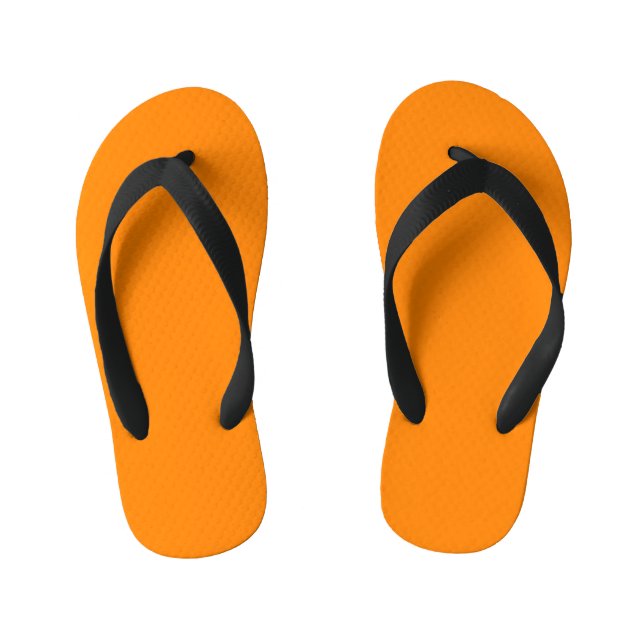 colour UT orange Kid's Thongs (Footbed)