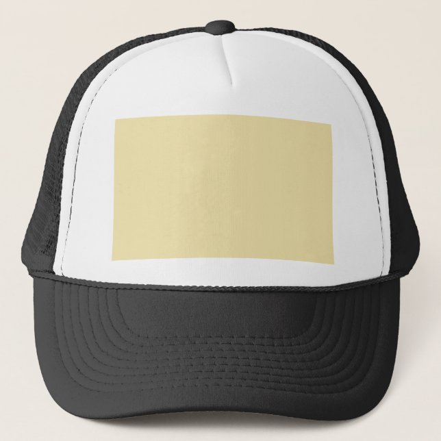 colour vanilla trucker hat (Front)