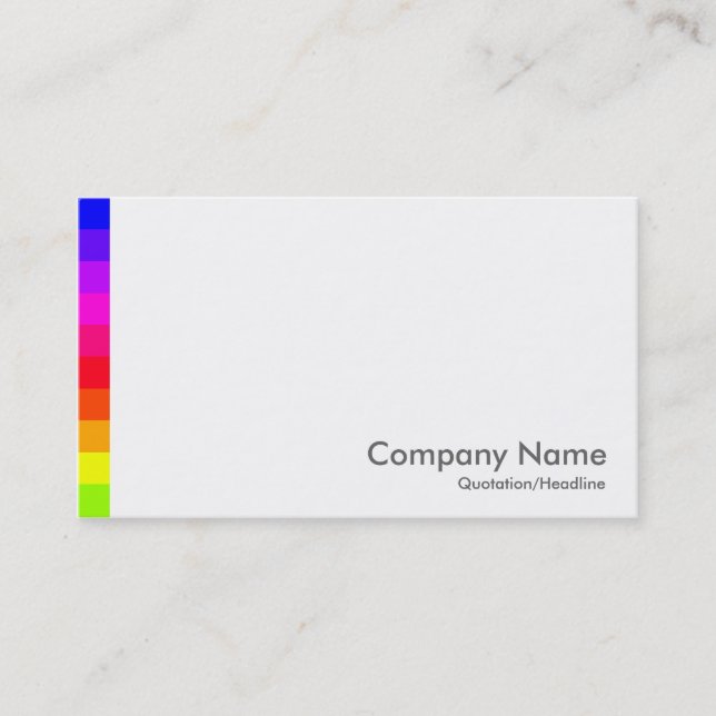 Colour Variations III 01 Business Card (Front)